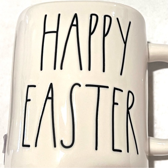 Rae Dunn HAPPY EASTER Ceramic Mug Set White/Green - Picture 2 of 11
